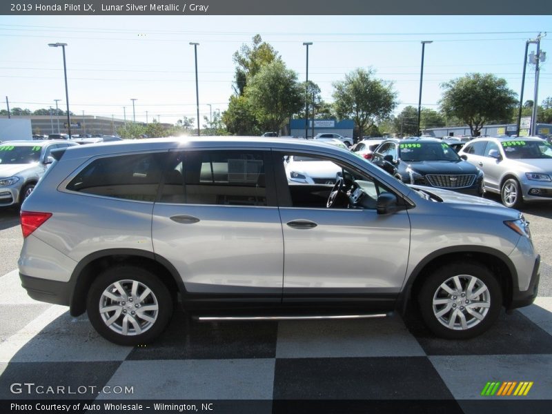 Lunar Silver Metallic / Gray 2019 Honda Pilot LX