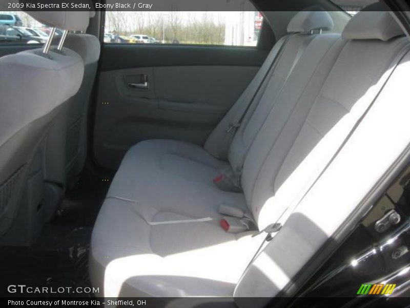 Ebony Black / Gray 2009 Kia Spectra EX Sedan