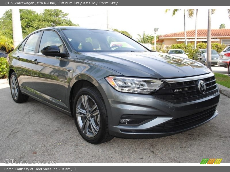 Platinum Gray Metallic / Storm Gray 2019 Volkswagen Jetta R-Line