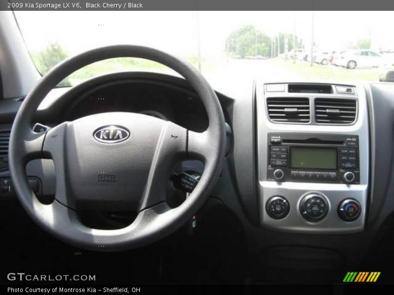 Black Cherry / Black 2009 Kia Sportage LX V6