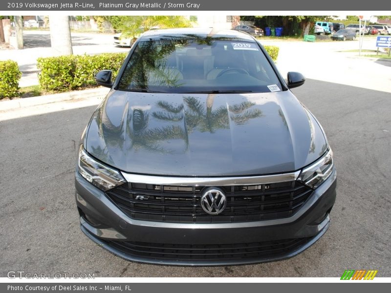 Platinum Gray Metallic / Storm Gray 2019 Volkswagen Jetta R-Line