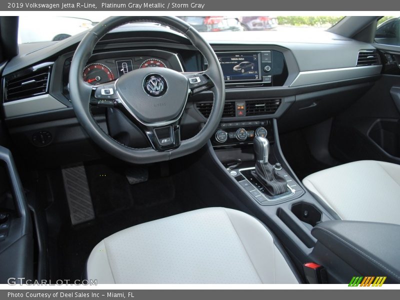 Platinum Gray Metallic / Storm Gray 2019 Volkswagen Jetta R-Line