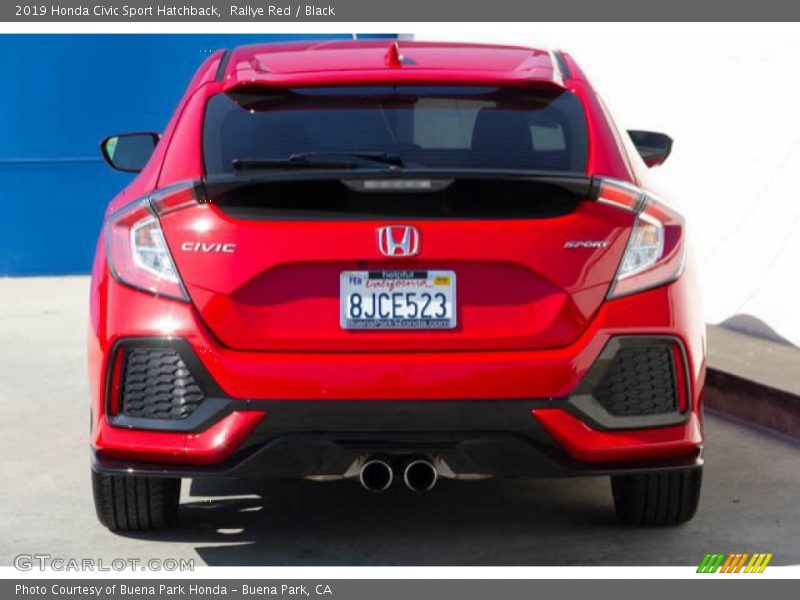 Rallye Red / Black 2019 Honda Civic Sport Hatchback