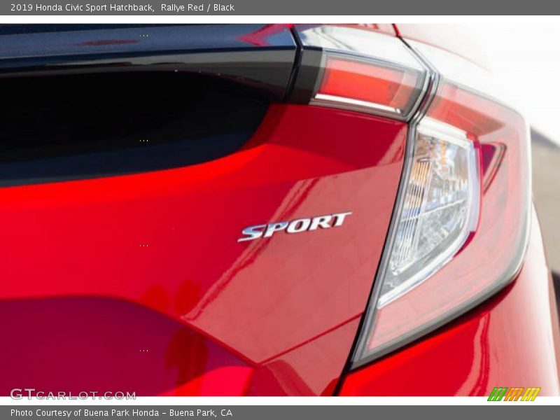 Rallye Red / Black 2019 Honda Civic Sport Hatchback