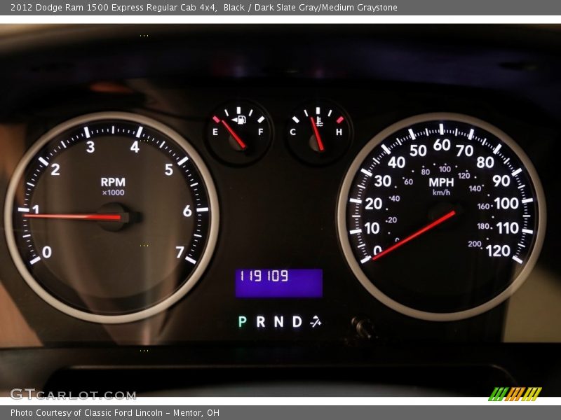 Black / Dark Slate Gray/Medium Graystone 2012 Dodge Ram 1500 Express Regular Cab 4x4