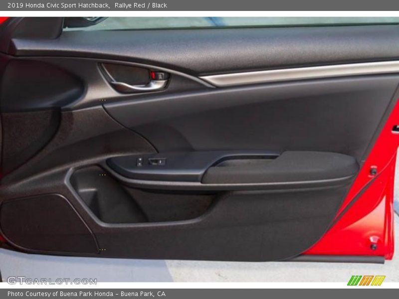 Rallye Red / Black 2019 Honda Civic Sport Hatchback