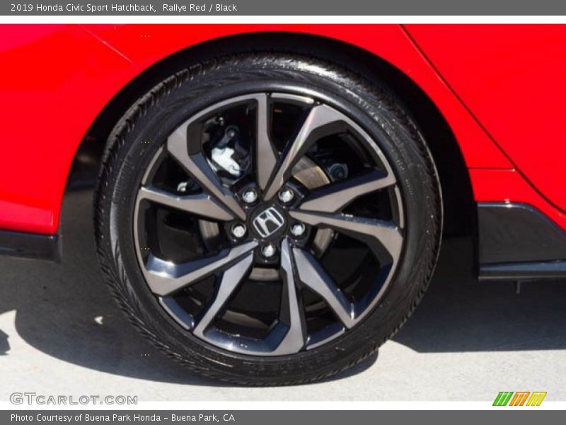 Rallye Red / Black 2019 Honda Civic Sport Hatchback