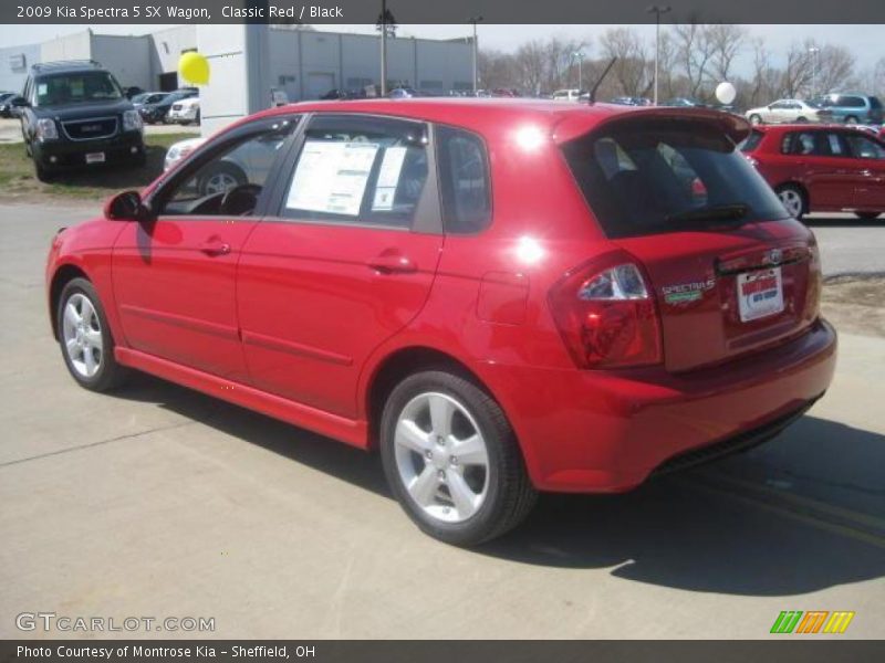 Classic Red / Black 2009 Kia Spectra 5 SX Wagon