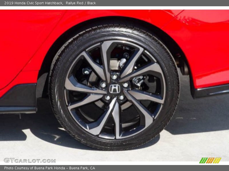 Rallye Red / Black 2019 Honda Civic Sport Hatchback