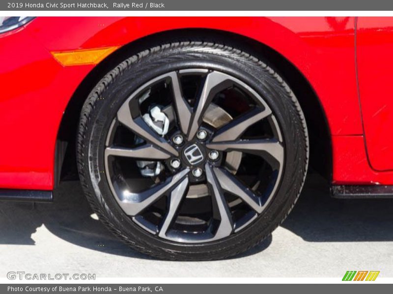 Rallye Red / Black 2019 Honda Civic Sport Hatchback