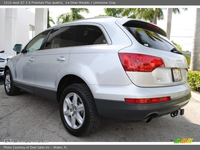 Ice Silver Metallic / Limestone Gray 2010 Audi Q7 3.6 Premium Plus quattro