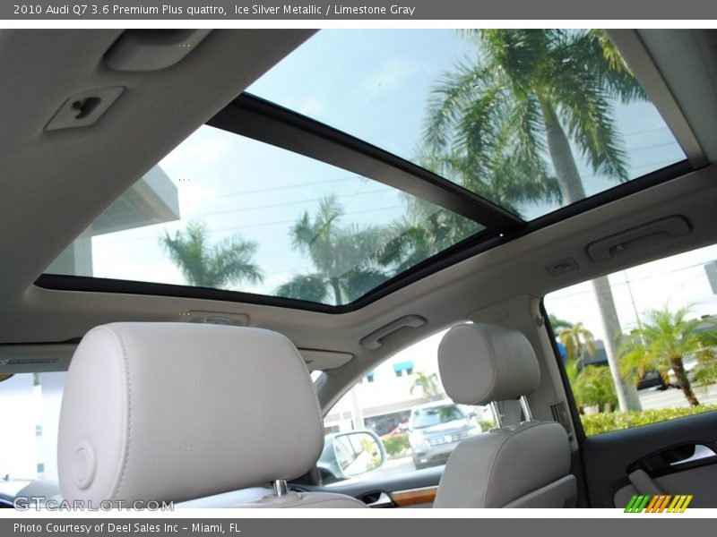 Ice Silver Metallic / Limestone Gray 2010 Audi Q7 3.6 Premium Plus quattro