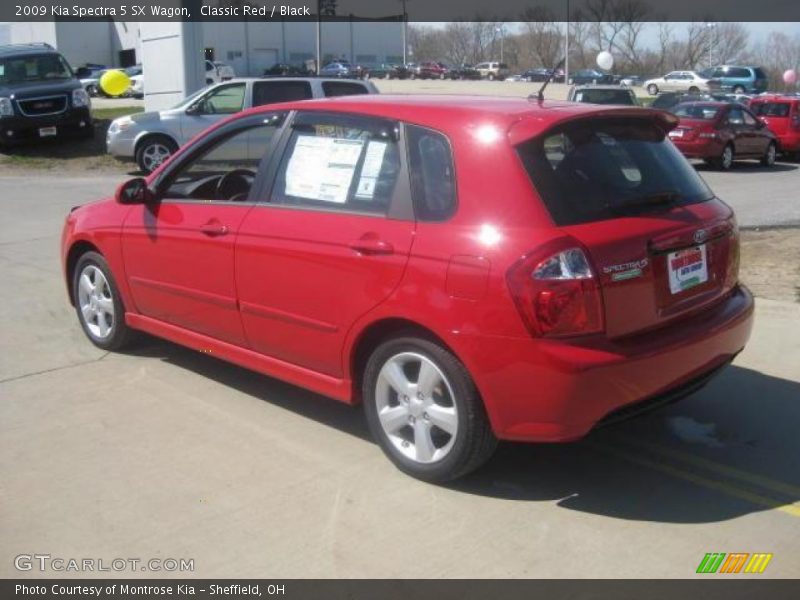 Classic Red / Black 2009 Kia Spectra 5 SX Wagon