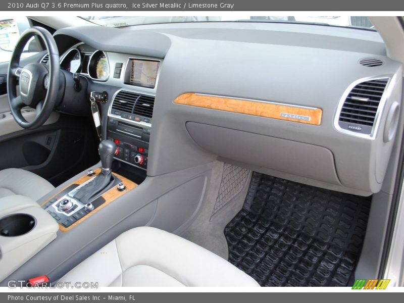 Ice Silver Metallic / Limestone Gray 2010 Audi Q7 3.6 Premium Plus quattro