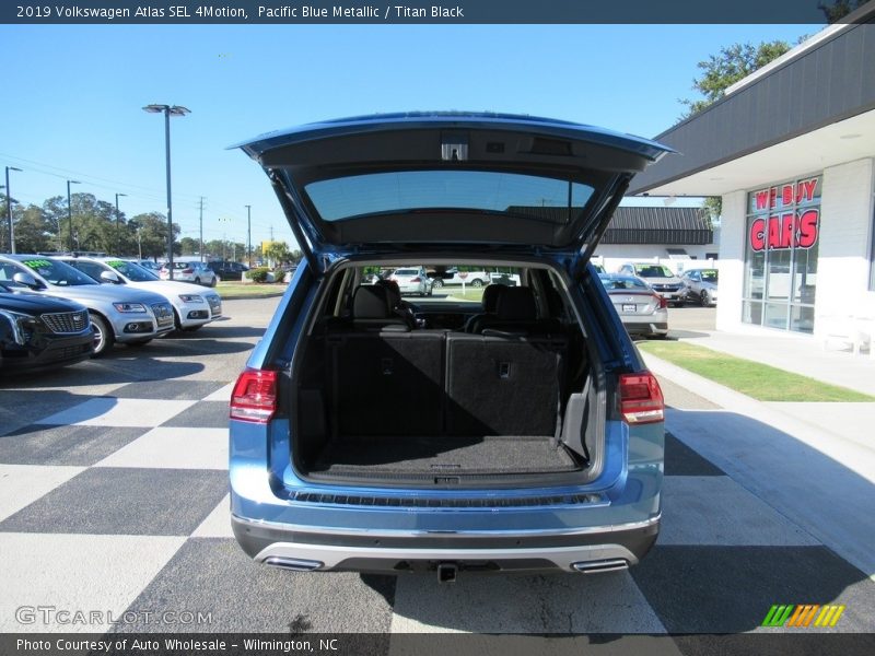 Pacific Blue Metallic / Titan Black 2019 Volkswagen Atlas SEL 4Motion