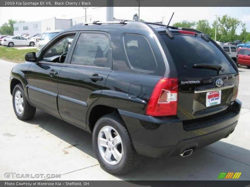 Black Cherry / Black 2009 Kia Sportage EX V6