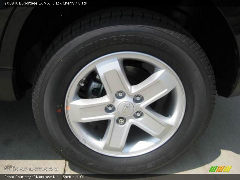 Black Cherry / Black 2009 Kia Sportage EX V6