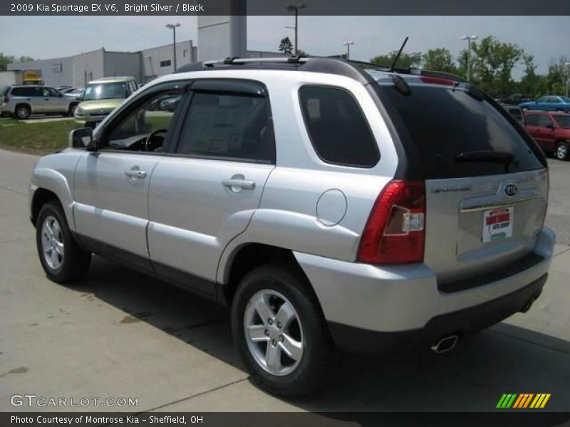 Bright Silver / Black 2009 Kia Sportage EX V6