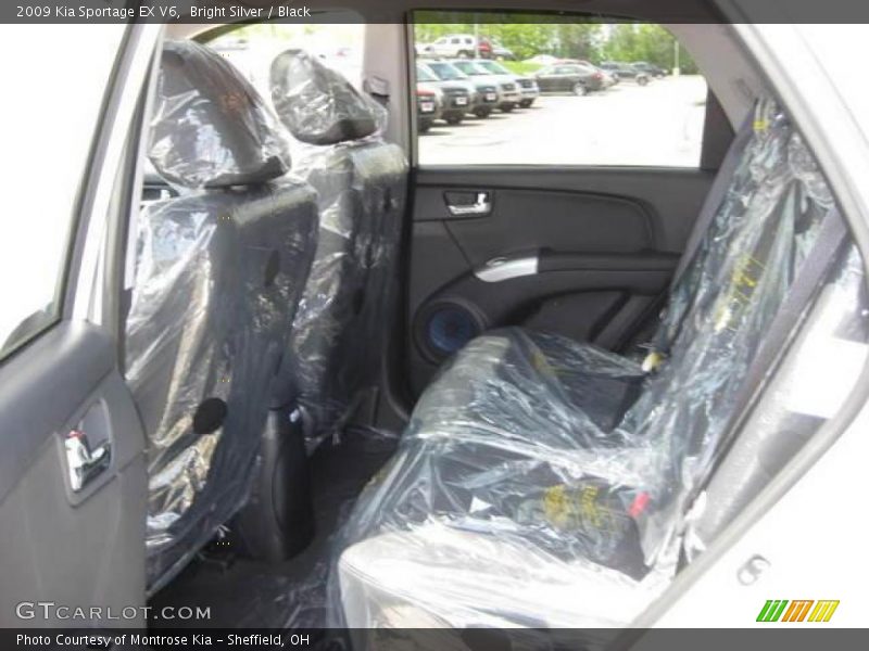 Bright Silver / Black 2009 Kia Sportage EX V6