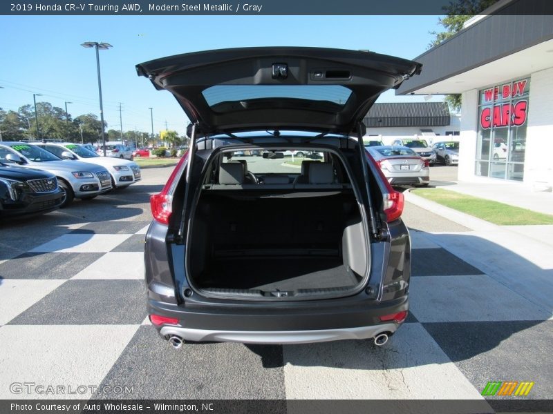 Modern Steel Metallic / Gray 2019 Honda CR-V Touring AWD
