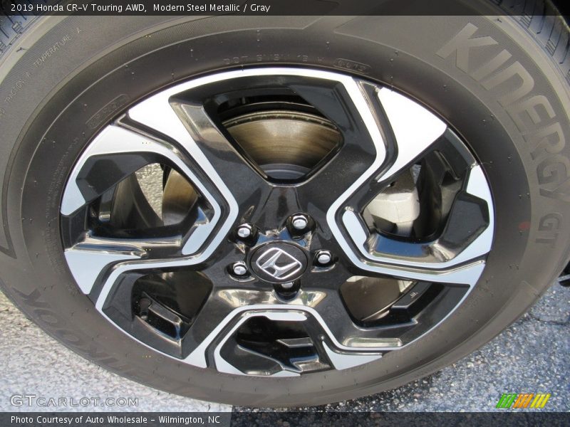Modern Steel Metallic / Gray 2019 Honda CR-V Touring AWD