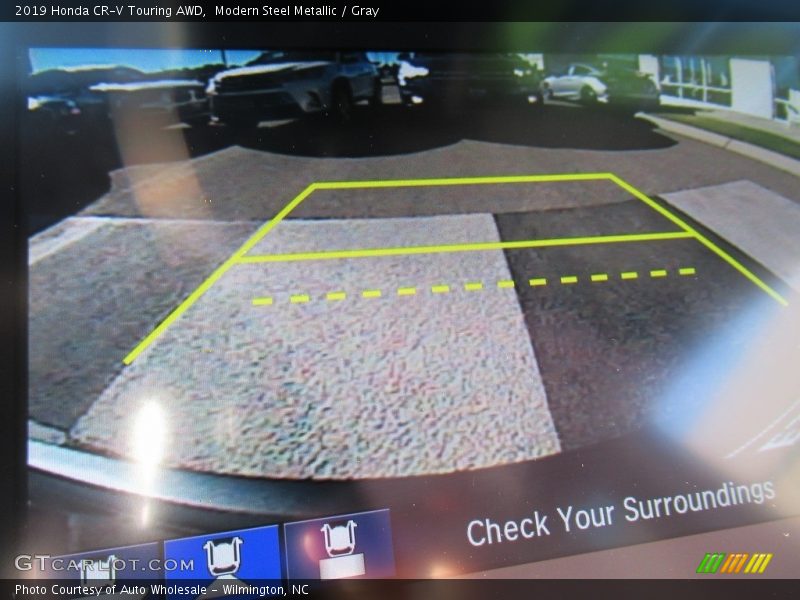 Modern Steel Metallic / Gray 2019 Honda CR-V Touring AWD