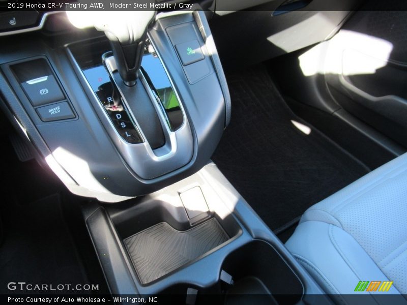 Modern Steel Metallic / Gray 2019 Honda CR-V Touring AWD