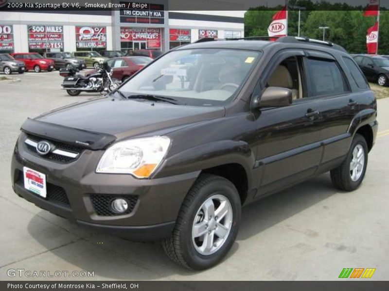 Smokey Brown / Beige 2009 Kia Sportage EX V6