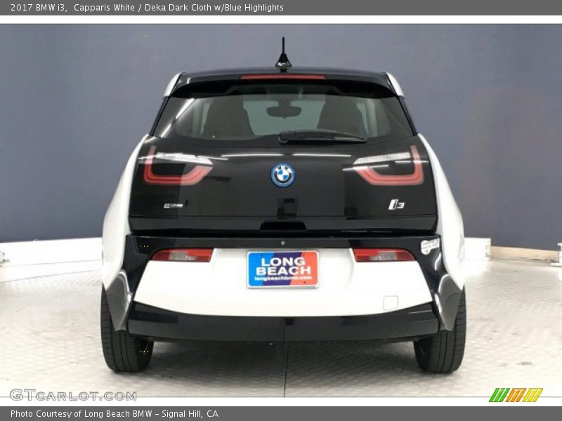 Capparis White / Deka Dark Cloth w/Blue Highlights 2017 BMW i3