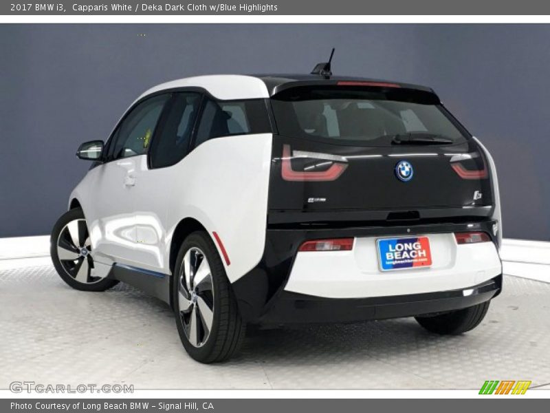 Capparis White / Deka Dark Cloth w/Blue Highlights 2017 BMW i3