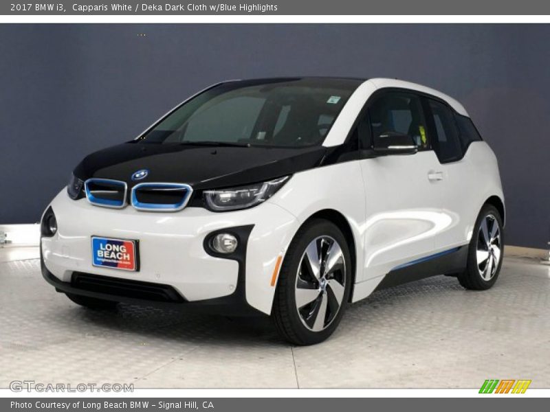 Capparis White / Deka Dark Cloth w/Blue Highlights 2017 BMW i3