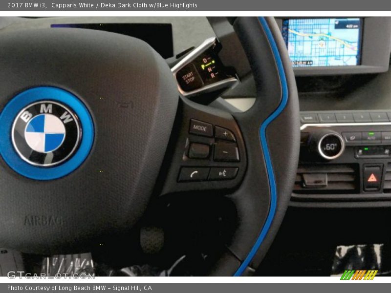 Capparis White / Deka Dark Cloth w/Blue Highlights 2017 BMW i3