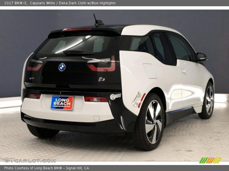 Capparis White / Deka Dark Cloth w/Blue Highlights 2017 BMW i3