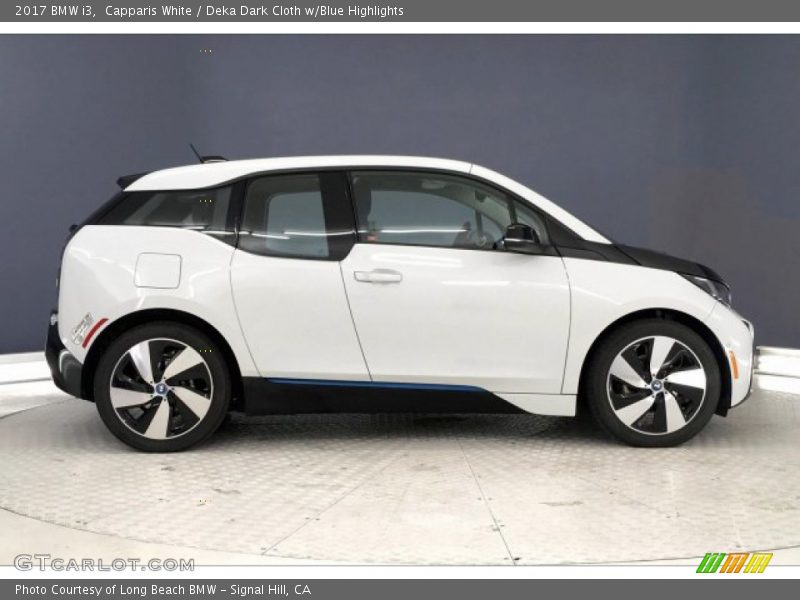Capparis White / Deka Dark Cloth w/Blue Highlights 2017 BMW i3