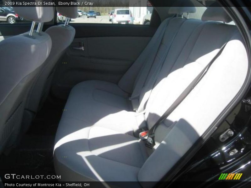 Ebony Black / Gray 2009 Kia Spectra EX Sedan