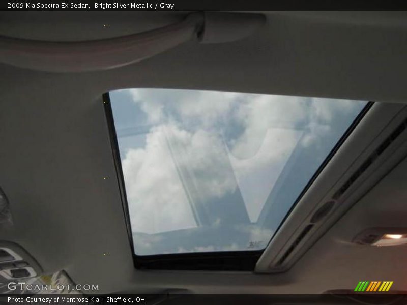 Bright Silver Metallic / Gray 2009 Kia Spectra EX Sedan