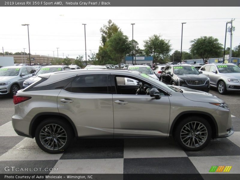 Nebula Gray Pearl / Black 2019 Lexus RX 350 F Sport AWD
