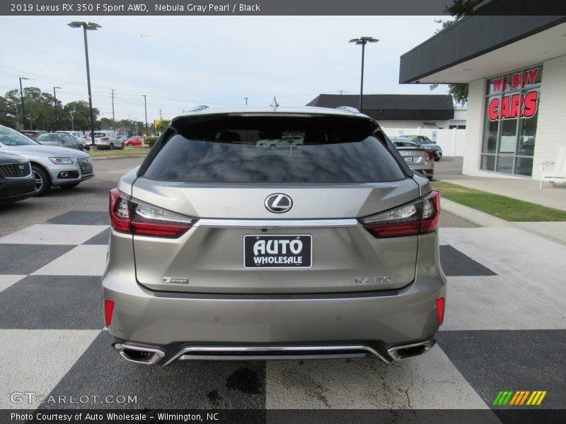 Nebula Gray Pearl / Black 2019 Lexus RX 350 F Sport AWD