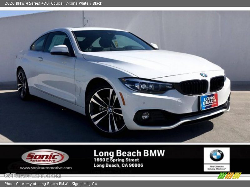 Alpine White / Black 2020 BMW 4 Series 430i Coupe