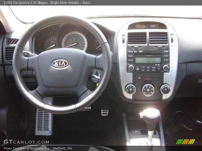 Bright Silver Metallic / Black 2009 Kia Spectra 5 SX Wagon