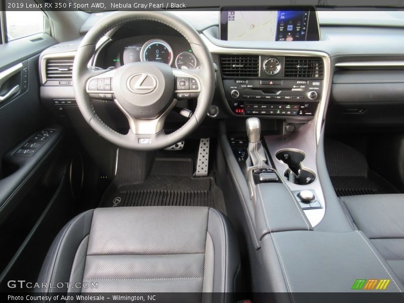 Nebula Gray Pearl / Black 2019 Lexus RX 350 F Sport AWD