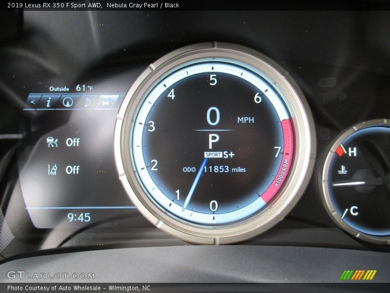 Nebula Gray Pearl / Black 2019 Lexus RX 350 F Sport AWD
