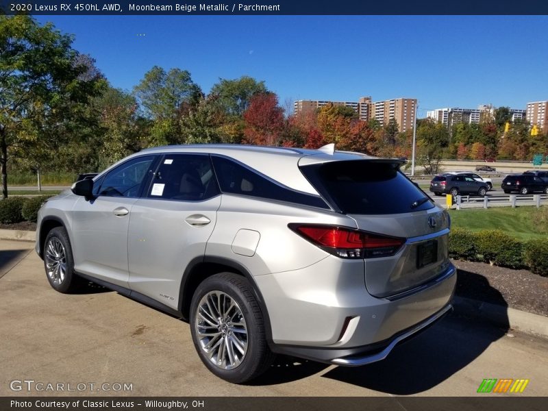 Moonbeam Beige Metallic / Parchment 2020 Lexus RX 450hL AWD