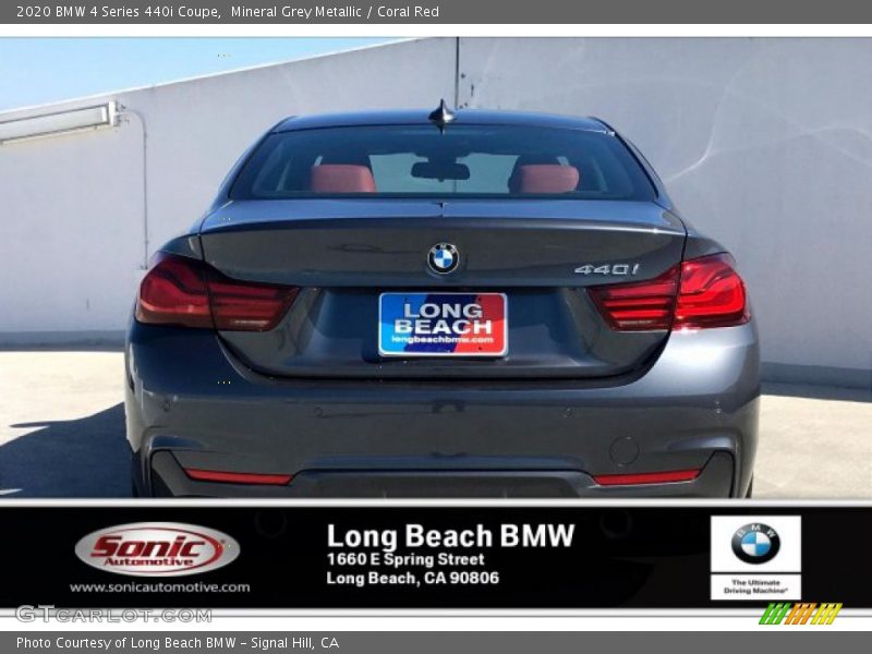 Mineral Grey Metallic / Coral Red 2020 BMW 4 Series 440i Coupe