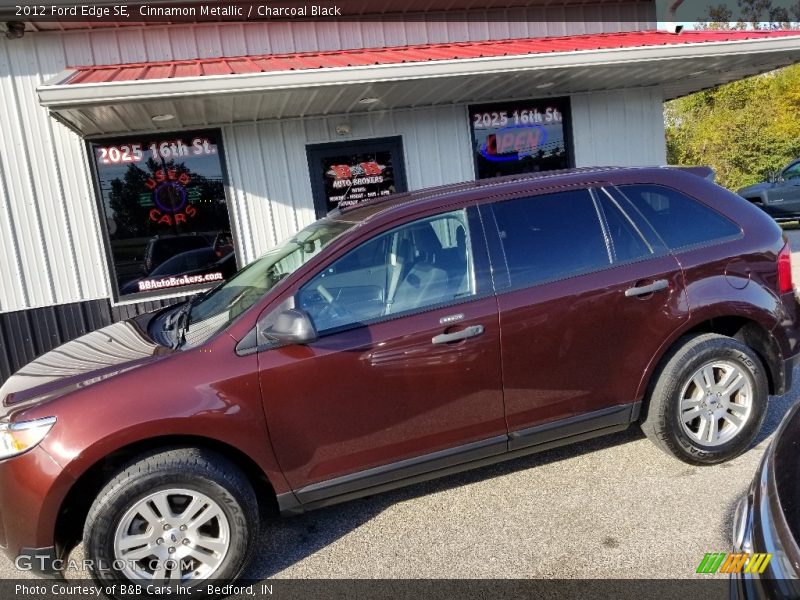 Cinnamon Metallic / Charcoal Black 2012 Ford Edge SE