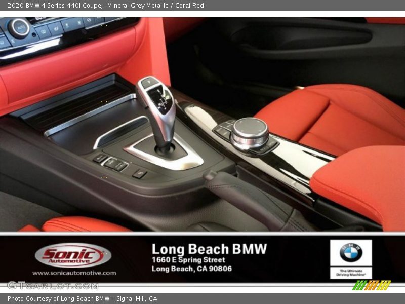 Mineral Grey Metallic / Coral Red 2020 BMW 4 Series 440i Coupe