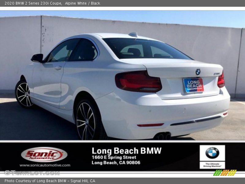 Alpine White / Black 2020 BMW 2 Series 230i Coupe