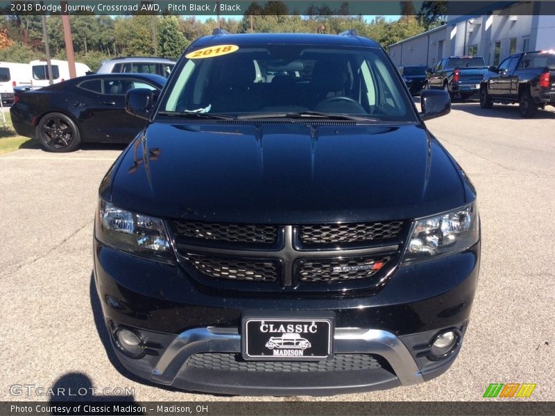 Pitch Black / Black 2018 Dodge Journey Crossroad AWD