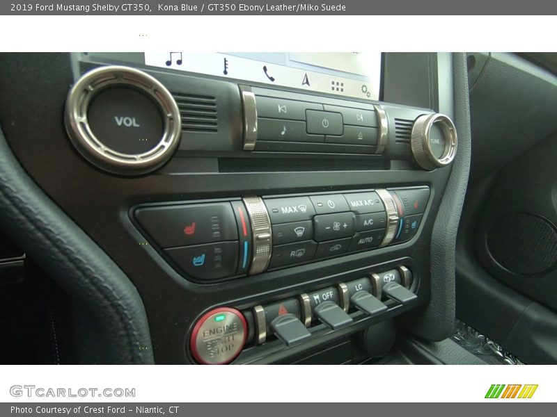 Controls of 2019 Mustang Shelby GT350