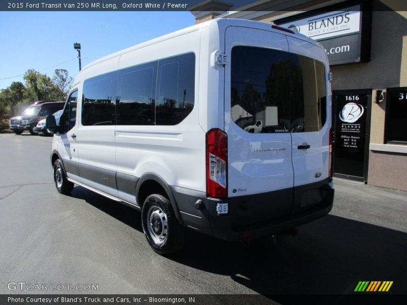 Oxford White / Pewter 2015 Ford Transit Van 250 MR Long